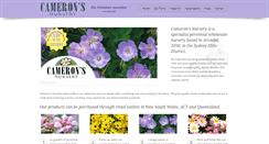 Desktop Screenshot of cameronsnursery.com.au